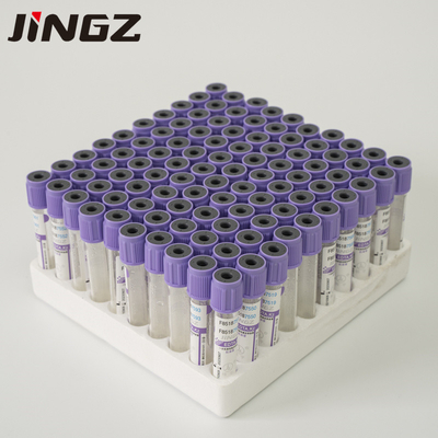 Glas-HAUSTIER 2-10ml Violet Vacuum Edta Coated Blood-Sammlungs-Rohre