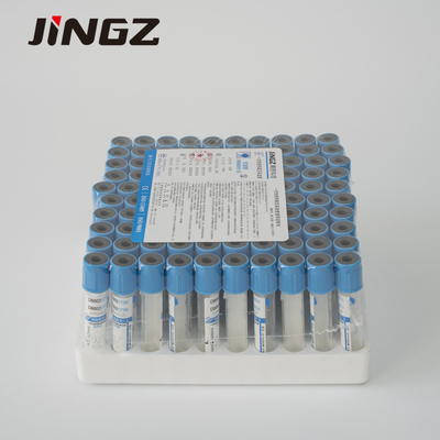 Blaue abgedämpfte Natriumcitrat-Rohre JINGZ 10 ml für ärztliche Untersuchung