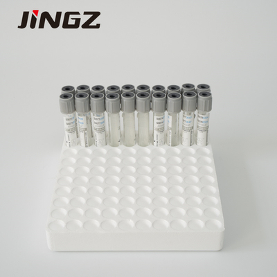 Grey Cap Vacuum Glucose Tube-Fluorid-Blut-Sammlungs-Rohr-Zuckerrohr Glas oder HAUSTIER