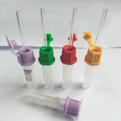 8*45mm Lithium-Heparin-Mini-Röhrchen Grünes Mikro-Nichtvakuum-Röhrchen mit Rohr