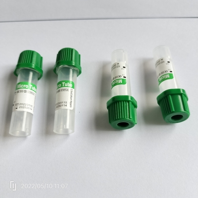 Grünes Kappen-Peripheriemikroblut-Sammlungs-Rohr 0.25ml-1ml für pädiatrisches