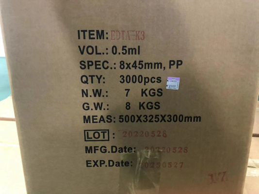 Staubsaugen Sie nicht Mikro-EDTA Rohre pädiatrisches micros pp. 0.25ml