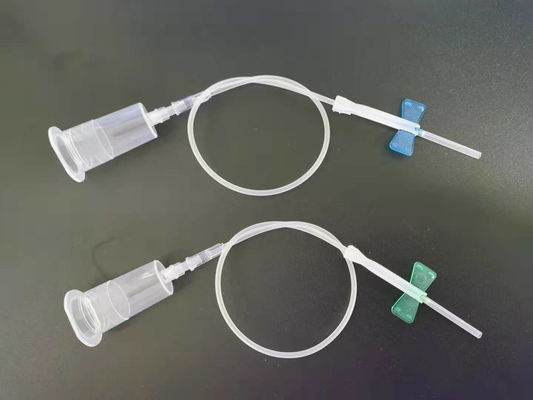 21 Messgerät-Grün-Blut-Sammlungs-Schmetterlings-Nadel 5/8 Zoll 1,5 Zoll