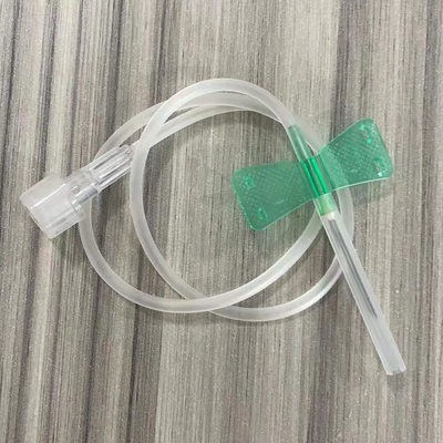 21 Messgerät-Grün-Blut-Sammlungs-Schmetterlings-Nadel 5/8 Zoll 1,5 Zoll