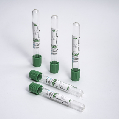 Grünes Lithium-Heparin-Blut-Beispielsammlungs-Rohr-Vakuumreagenzglas 2-10ml