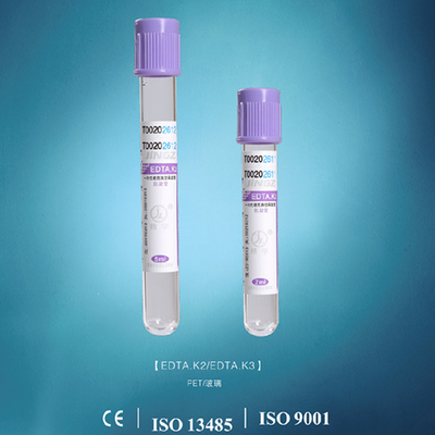 STREICHELN Sie Glas-EDTA K2 Rohr purpurrotes Vacuum 16*100mm für hämatologische Prüfungen