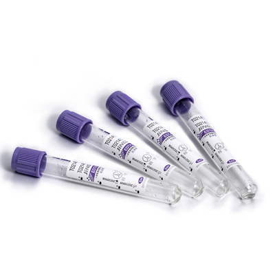 Glas-Plastik des EDTA K3/K2 Rohr-Lavendel-Kappen-Vakuumblut-Sammlungs-Rohr-0.5-10ml