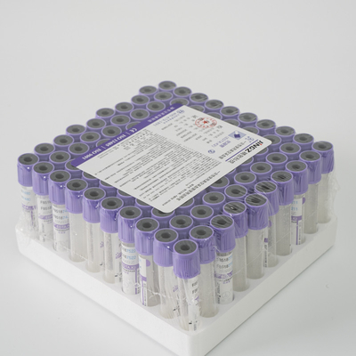 CER-ISO bestätigte purpurrotes Spitzenreagenzglas EDTA K3 Vacuum 0.5ml-10ml