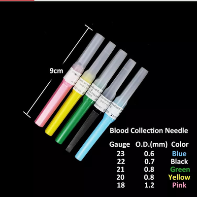 Blauer Steriled Pen Type Blood Collection Needle 23G für mehrfache Proben