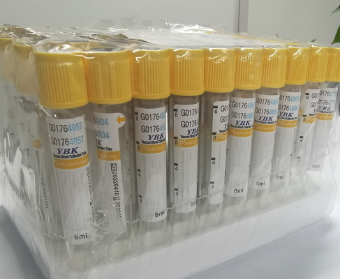 Wegwerf-Plastikklumpen-Aktivator-Rohr des gel-6ml für Blut-Sammlung 13*100mm