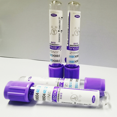 13*75mm EDTA K3 Blut-Sammlungs-Rohr-Lavendel-Spitze Vacuum