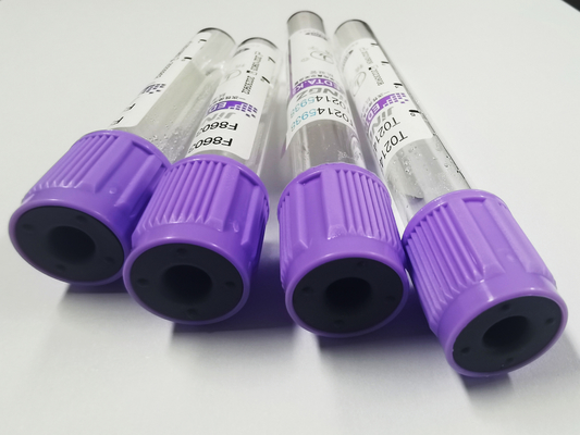 13*75mm EDTA K3 Blut-Sammlungs-Rohr-Lavendel-Spitze Vacuum