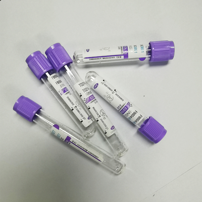 13*75mm EDTA K3 Blut-Sammlungs-Rohr-Lavendel-Spitze Vacuum