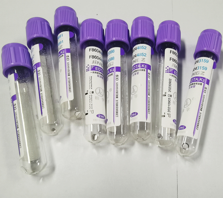 Medizinisches Kennzeichen Vakuum-K3 EDTA Vial Lavender Top Blood Collections-Rohr-ISO13485
