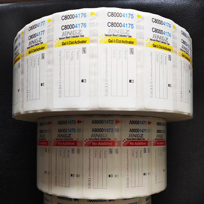 50*19mm beschriftet medizinisches Blut-Rohr Rollenverpackung der Stärke-50-60mic