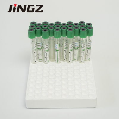 13*75mm grünes Spitzenlithium-Heparin-Rohr 4 ml-Blut-Rohre für biochemische Tests