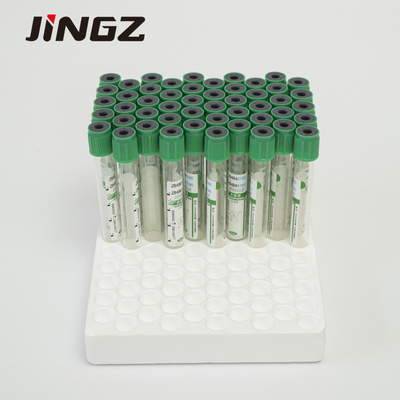 13*75mm grünes Spitzenlithium-Heparin-Rohr 4 ml-Blut-Rohre für biochemische Tests
