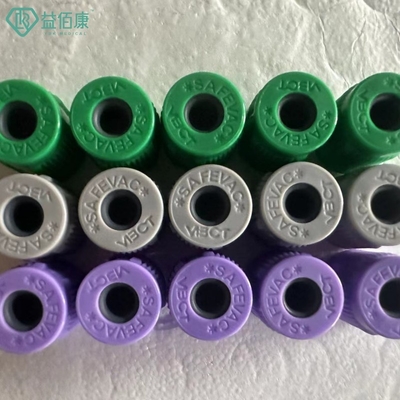 SAFEVAC schloss Art Blut-Rohr-Kappe mit Gummistopfen Dia.13mm zusammenbaute Kappe