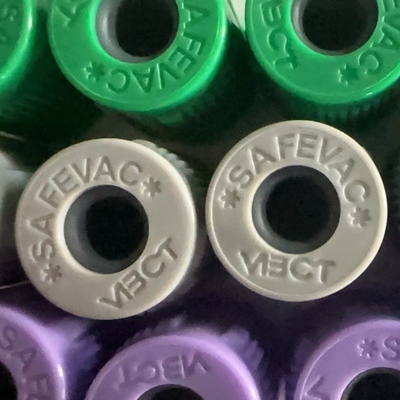 SAFEVAC schloss Art Blut-Rohr-Kappe mit Gummistopfen Dia.13mm zusammenbaute Kappe
