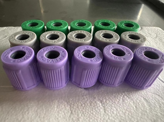 SAFEVAC schloss Art Blut-Rohr-Kappe mit Gummistopfen Dia.13mm zusammenbaute Kappe