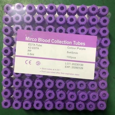 8*45mm pädiatrische Blut-Sammlung Mini Plain Tube For Lab