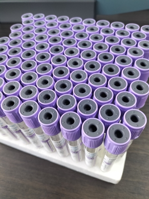 Plastik und Glas 13*100mm Purple Cap Blutteströhre mit Verschluss