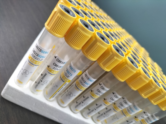 Gelber Top Steril Gel Gerinnsel Aktivierer SST Vakuum Blutprobe Sammelröhre Für das Krankenhaus