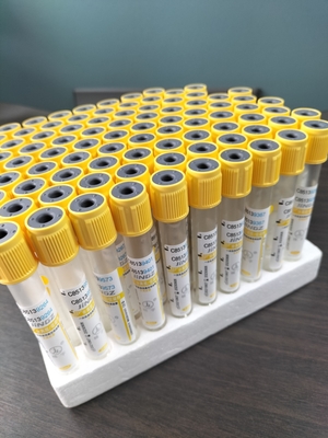 JINGZ Medizinisches Vakuum-Blutentnahme-Rohr 2-10 ml Gelgerinnselaktivierungsrohr mit gelbem Oberteil