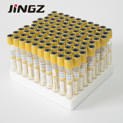 Medizinische Vakuum-Blutentnahme-Röhre 2-10 ml Gelröhre mit gelbem Oberteil