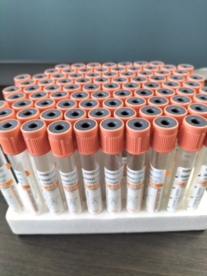 Orange oder Red Cap Pro-Koagulationsröhre mit Gerinnselaktivierungsgerät 4 ml 5 ml 6 ml Blutprobe