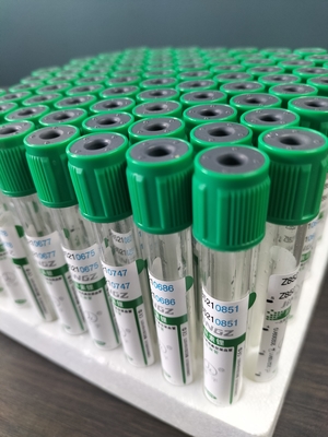 Grüne Kappe 2 ml-10 ml Natriumheparin-Rohr für die medizinische Blutentnahme