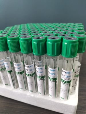 Grüne Kappe 2 ml-10 ml Natriumheparin-Rohr für die medizinische Blutentnahme