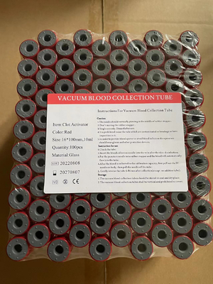 16*100mm 10ml ohne Abhängigkeitsröhre Vakuumblutprobe
