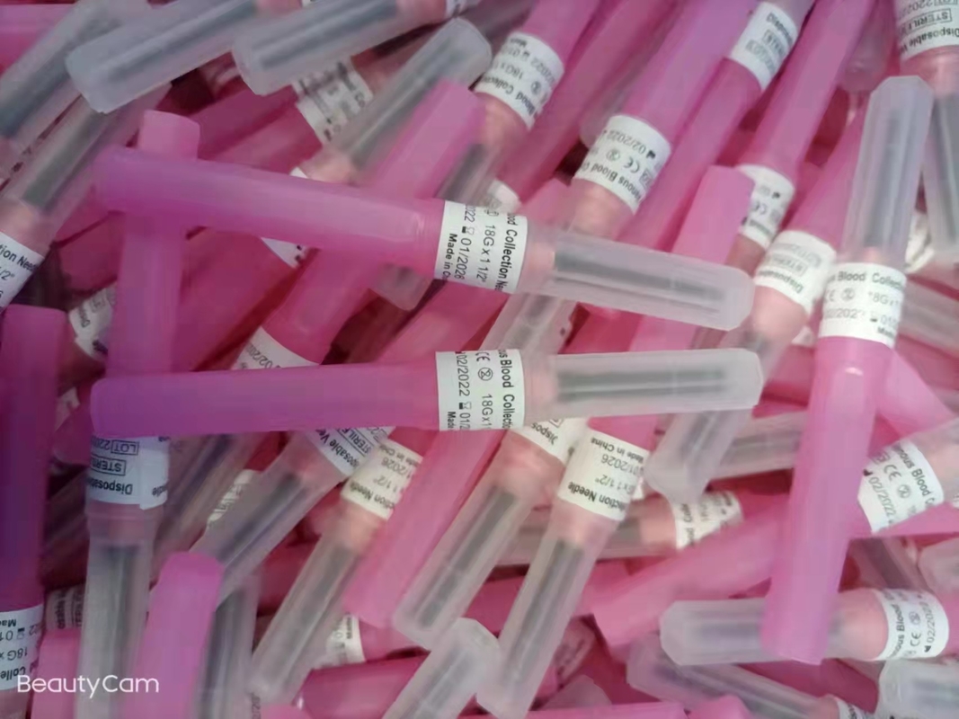 Beispiel-Pen Type Blood Collection Needles des Rosa-18G multi Elementaroperations-Gas-Sterilisation
