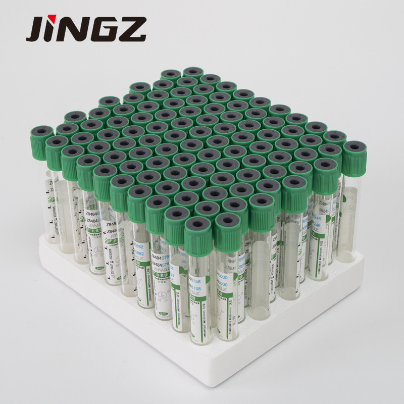13*75mm grünes Spitzenlithium-Heparin-Rohr 4 ml-Blut-Rohre für biochemische Tests