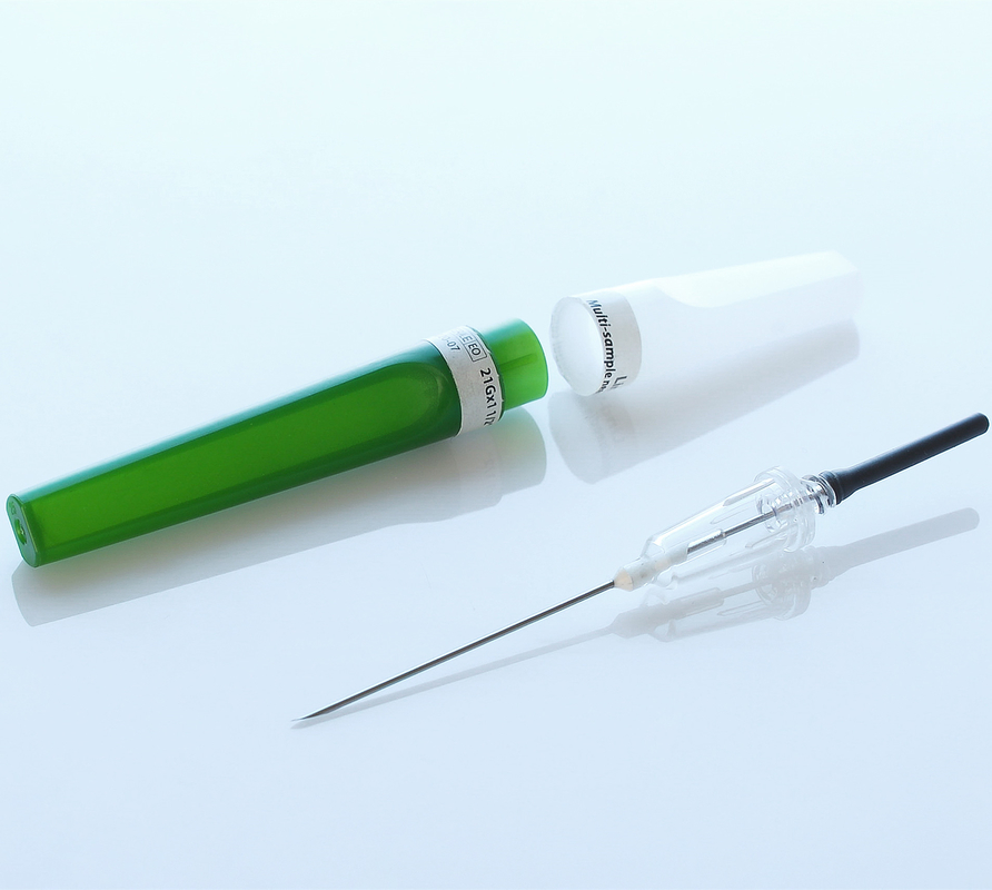 Grün-Rückblende Vacuum-Nadel der Sicherheits-21G Pen Type Blood Collection Needle