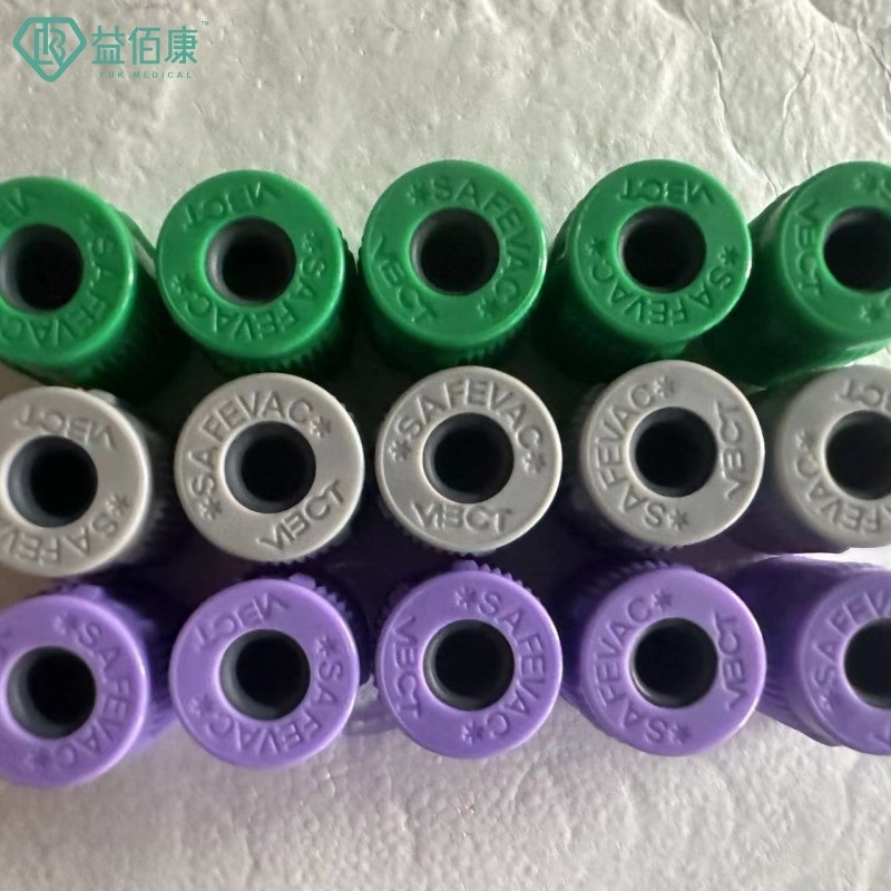 SAFEVAC schloss Art Blut-Rohr-Kappe mit Gummistopfen Dia.13mm zusammenbaute Kappe