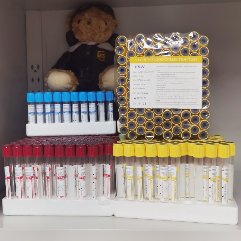 Blutprobe-Flaschen-süchtig machender Klumpen-Aktivator/Natriumcitrat/Heparin/Fluorid Soems 100pcs/Rack