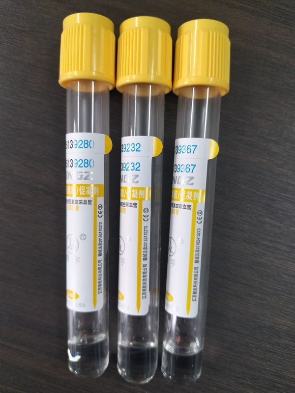 Medizinische Gelröhre für klinische Laboratorien Gelgerinnselaktivierer Blutentnahme-Röhre
